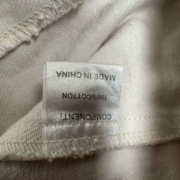 EUC Women’s Checkered Purple Cream Button Up Crop Denim Jacket- Size Small - Picture 5 of 8